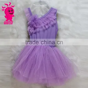 2015 Latest Purple Girl Dresses Party Evening Dress Children Little Girls Brithday Party Dress thumbnail-1