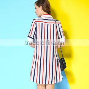 2015 Hot Sale 100%cotton Fabric Casual Dress Tshirt Dress thumbnail-3
