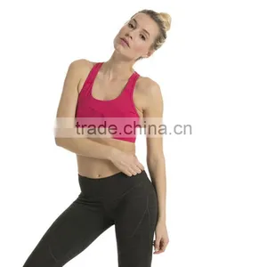 Wholesale Women Sexy Custom Blank Plain Fashionable Sports Training Bra Top thumbnail-3
