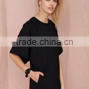Black Oversized Design Your Own t Shirt for Women thumbnail-2