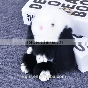 2017 Hot Sales Type Funny Rabbit Fur Dolls Bag Charms Woman Rex Rabbit Fur Poms Colourful Bag Pendant thumbnail-5