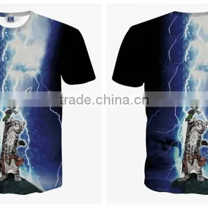 Ebay Hot Sale 3D Animal Printed T Shirts for Men Flash-cat Printed 3D T-Shirts Short Sleeve thumbnail-4