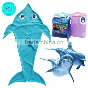 ShiJ 2017 Dolphin Blanket Made Of Soft Polar Fleece,The Perfect Blankie For Kids .Give the Gift Your Little Dolphin Will Love thumbnail-1