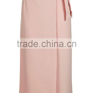 Fashion Women Wrap Tie Midi Skirt thumbnail-2