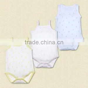 High Quality Custom Printing String Cotton Baby Romper Bodysuit thumbnail-1
