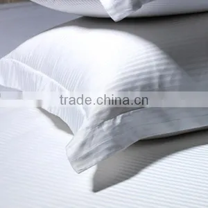 Satin Stripe Fabric, White Hotel Bed Set/bed Linen thumbnail-2