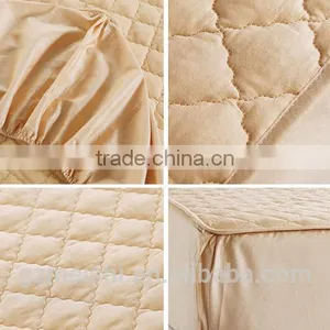 Chinese Supplier Crib Solid Color Waterproof Mattress Protector for Hotel/home thumbnail-3