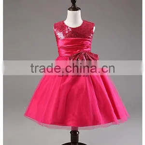 Creazy Hot Sell Girls Dress Beautiful Princess Party Dress High Quality Wedding Dress for Girls With Sequins thumbnail-2
