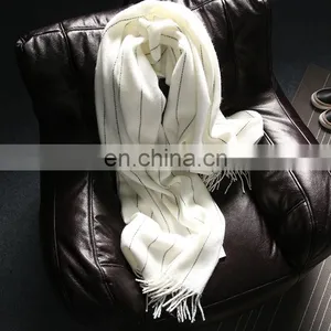 Cashmere Scarf Lady Vertical Stripe Dotted Line Fashionable Scarf thumbnail-6