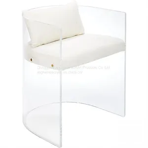 Fancy Oval Back Chair Kids Playing Chair No Legs Acrylic Chair thumbnail-1