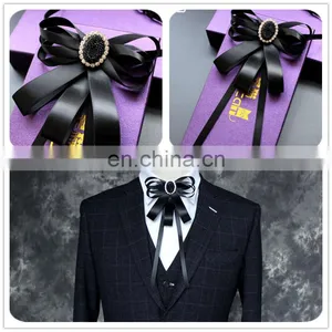 Aidocrystal Fashion Cheap Party Club Banquet Anniversary Used Cool Ties Mens Bow Tie For Wedding thumbnail-1