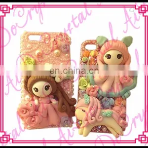 Aidocrystal New Arrival 3D Girl Design Silicon Mobile Phone Accessories Case Cover thumbnail-1