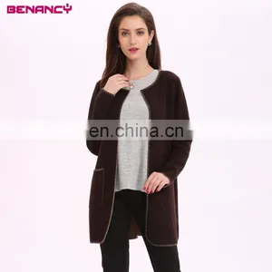 Fashionable Black and White Hit Colour Two Piece Vest Dress And Long Blouse Cardigan For Women Everyday Wear thumbnail-5