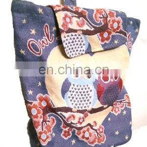Cotton Canvas Shoulder Backpack Bags thumbnail-2