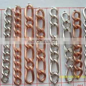 Metal Rose Gold Colour Dog Chain /solid Brass Chain for Handbag on Sale thumbnail-1