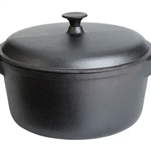 Hiseph Cast Iron Ducth Oven Casserole With Lid and Handle HS-132 thumbnail-2