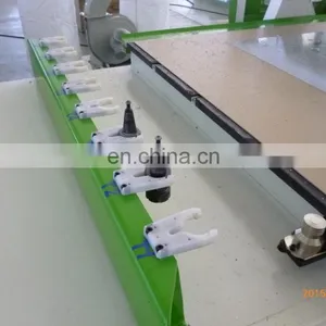 2015 Hot Sales 1325 Cnc Router ATC Loading and Unloading Cnc Cutting Router With Borign Unit With Best Price and Good Quality thumbnail-4