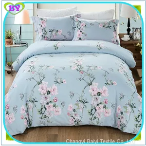 100% Polyester Fabric Pigment Printing Bedsheet Microfiber Woven Fabric for Home Textile Microfiber Bedding Set thumbnail-5