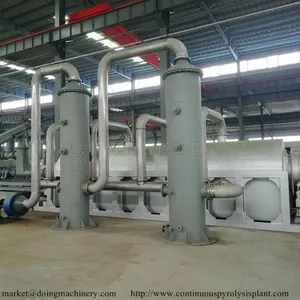 10 Ton Fully Automatic Waste Tire Pyrolysis Plant Batch Tyre Pyrolysis Plant thumbnail-5