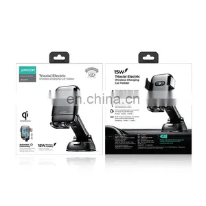 Joyroom JR-ZS216 Qi Charger Fast Charging 15W Phone Stand Mount Holder Wireless Car Charger thumbnail-5