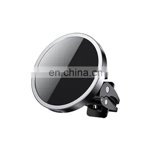 OEM Cargadores 15W Fast Charging Air Vent Car Phone Holder Mount Magnet Magnetic Wireless Charger for IPhone 12 thumbnail-3