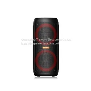 New Hot Dual 8 Inch Led Colorful Light Speaker With Bluetooths thumbnail-1