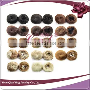 Fake Fashion Nature Blonde Synthetic Wigs Hair Buns Pieces Quality Choice thumbnail-2