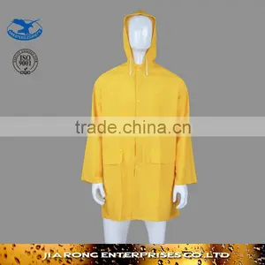 24 Hours Replied PVC/Polyester 90cm Length Raincoat PVC Rain Jacket RC005 thumbnail-1
