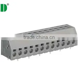 Pitch 5.00 mm 300V 10A 2P-24P Spring Terminal Blocks Screwless Terminals thumbnail-1