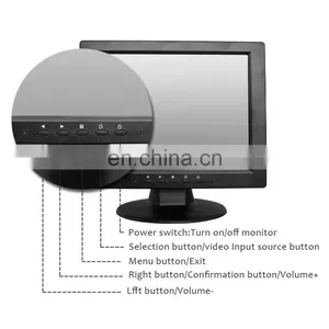 Portable Monitor Pc Led Lcd 12V Cctv With VGA Input for Cars 12 Small Dc Powered 10.4 Inch Monitor thumbnail-3