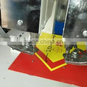 HAS VIDEO 195 Cycles Per Minute 2 Heads Electric Semi Automatic Eyelet Punch Machine For Paper Bag,Non Woven Bag,Shopping Bag thumbnail-5