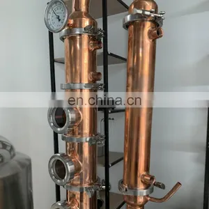 Rum Vodka Gin Distiller Alcohol Distillation Plant Equipment Copper Still thumbnail-2
