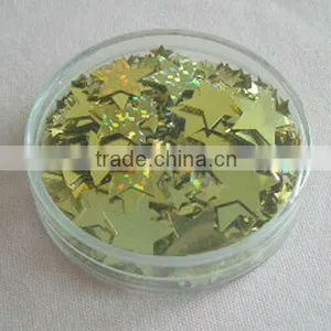 5mm Dia Party Decoration Multicolored Star Shaped PVC Confetti/ PET Sequins thumbnail-1