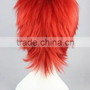 High Quality 35cm Short Straight UTA NO PRINCE SAMA Red Wig Synthetic Anime Wig Cosplay Hair Wigs Party Wig thumbnail-5