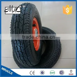 High Quality 16 Inch Pneumatic Rubber Wheel Small Wheelbarrow Wheels 4.80/4.00-8 thumbnail-2