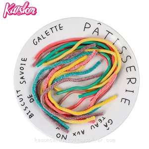 Good Quality Fruit Flavors Sour Belt Rainbow Gummy Candy thumbnail-1