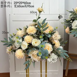 Factory Direct Wedding Silk Flower Garlands - Hanging Vine Silk Flowers, Wedding Arch Silk Flowers thumbnail-2
