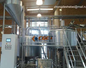 3000L Large Scale Brewing Equipment 304 Sanitary Pumps thumbnail-1