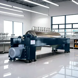 Decanter Centrifuge Machine With Engine Pump for Sludge Dewatering Separation Equipment Centrifugal Decanter thumbnail-4