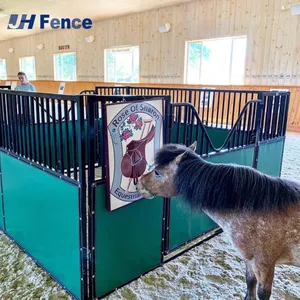 Luxury European Portable Horse Stall 12ft 3.6m 3.5m 3m Mobile Horse Stables Elegant Stable Box for Horse Care thumbnail-1