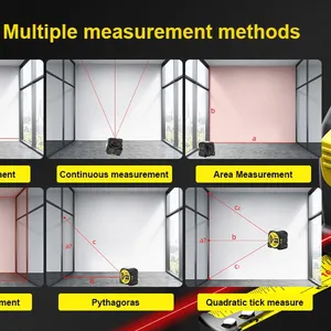 2 in 1 Digital Laser Tape Measure 165ft/50m Laser Distance Meter LCD Screen With 16ft/5m AutoLock Measuring Tape thumbnail-4