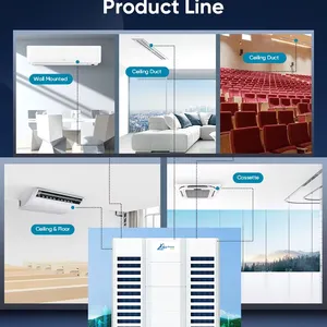 Carrier OEM YUJU Dc Inverter Multi Zone Air Conditioners Heating/cooling Vrf Air Conditioning for Eu Us Home Hvac System thumbnail-5