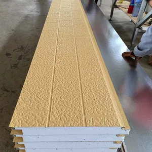 China Supplier Modern Design Integrated Wall Panel Metal Carved Sheet Metal Sandwich Panel thumbnail-3