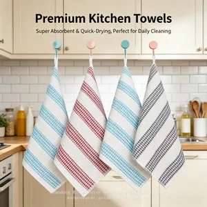 Premium Microfiber Kitchen Cleaning Cloth Set Reusable Household Cleaning Cloths Rag for Home Cleaning thumbnail-4