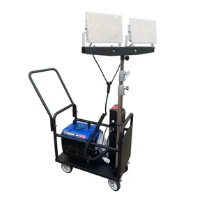 Portable Silent Diesel Generator Integrated Outdoor Mobile Emergency Lighting Tower thumbnail-3