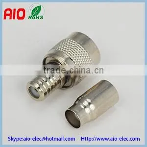Solderless 2 Piece Set TNC Male Quick Crimp Type RF Coaxial Connector for RG174 1.5D-2V RG316 Wire Cable thumbnail-1