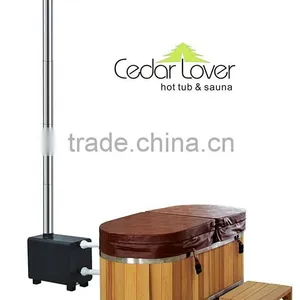 Nice Outdoor Wood Bois 2 Person Spa Hot Tub thumbnail-2
