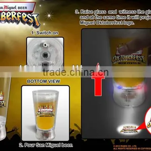 Best Promotional Gifts for Clients-------led Flashing Cup Glasses With Projection Logo thumbnail-1
