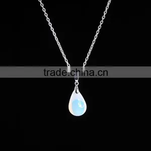 Women Trending Products Opal Natural Stone Pendant Cross Shape Necklace SMJ0130 thumbnail-3