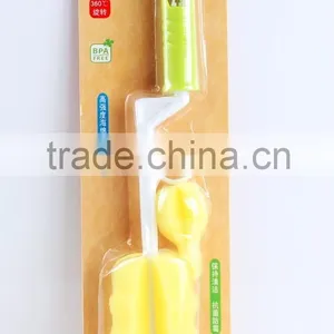 Manufacture of Best Price Small Baby Bottle Cleaner Brush Milk Bottle Cleaner Brush Baby Feeding Bottle Clean Brush thumbnail-5